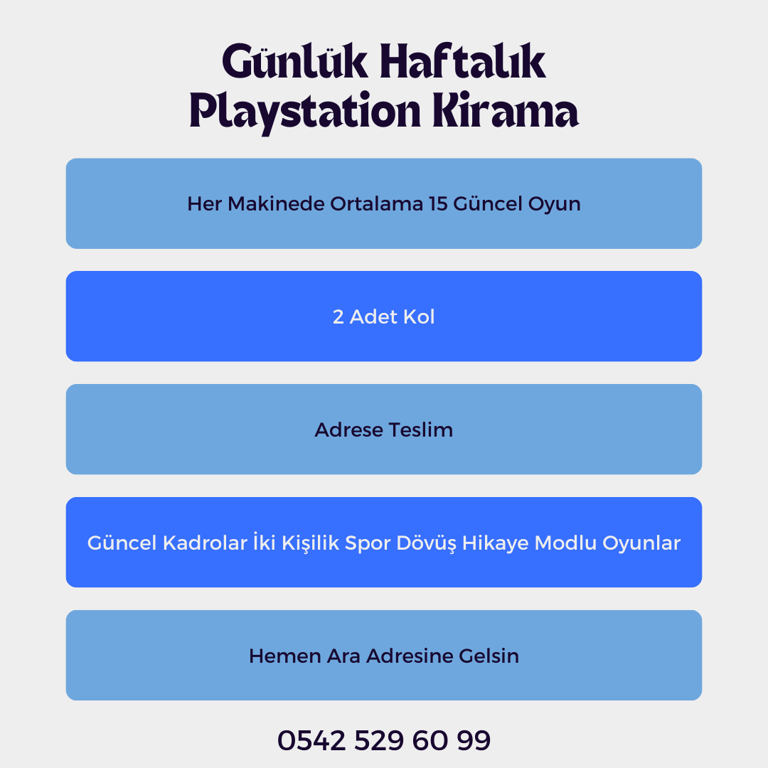 Sakarya Playstation Kiralama 